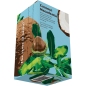 rear of Box containing twenty bags of Coconut Macadamia Rooibos Tea