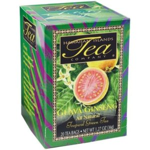 Box containing twenty bags of Guava Ginseng Green Tea