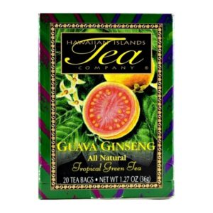 Box containing twenty bags of Guava Ginseng Green Tea