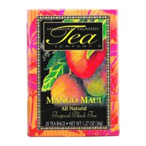 One box containing twenty bags of Mango Maui Black Tea.
