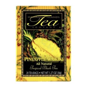 Box containing twenty bags of Pineapple Waikiki Black Tea